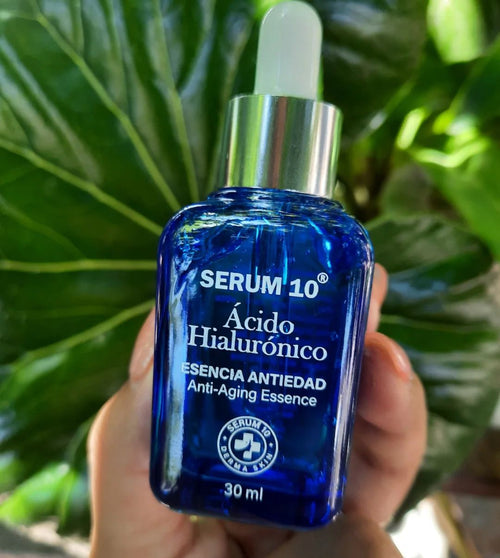 Sérum 10 Plus Ácido Hialurónico: Frescura, firmeza y juventud para tu piel en solo minutos.
